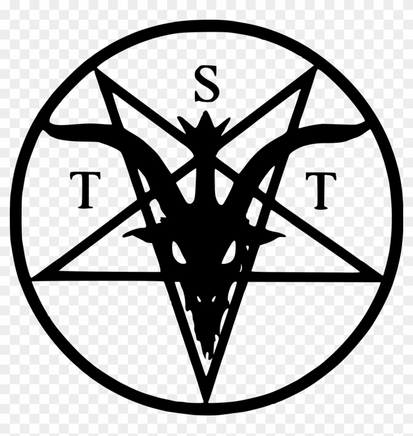 The Temple Wikipedia Transparent Background - Satanic Temple Logo Clipart #1266997