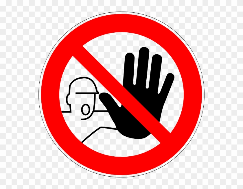 Prohibition Signs And Symbols - Safety Sign Do Not Enter Clipart