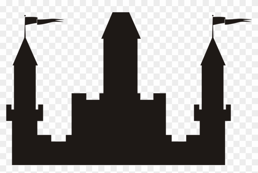 Disney Castle Logo Vector - Medieval Castle Silhouette Clipart
