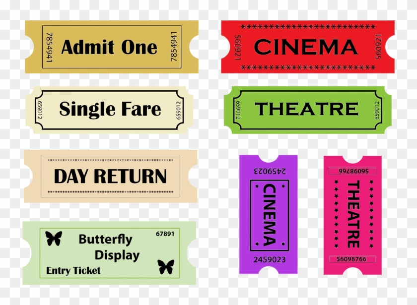 Tickets - Theatre Ticket Clip Art - Png Download (#1267264) - PikPng