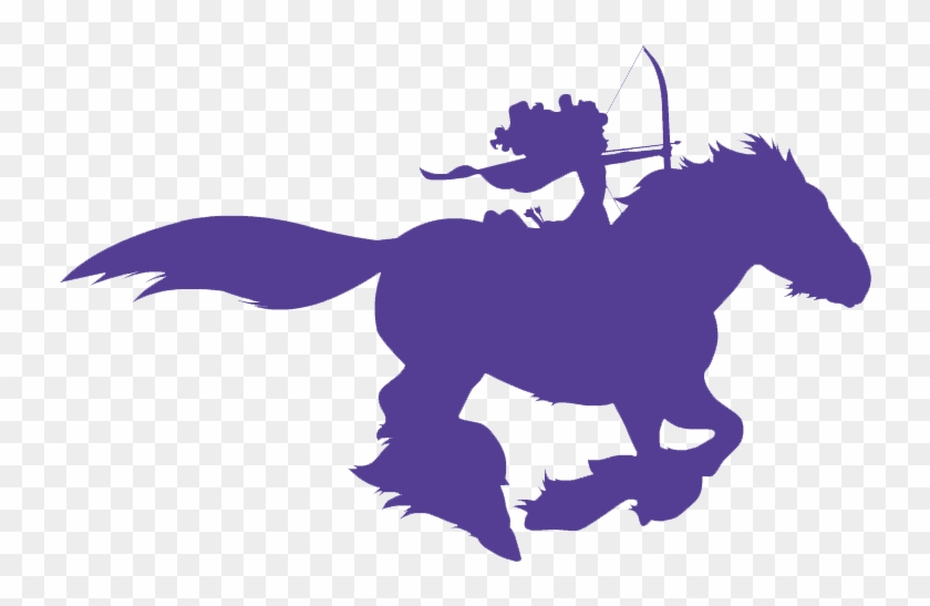 Image Download Image Merida And Angus Silhouette Png - Disney Merida Silhouette Clipart #1267567
