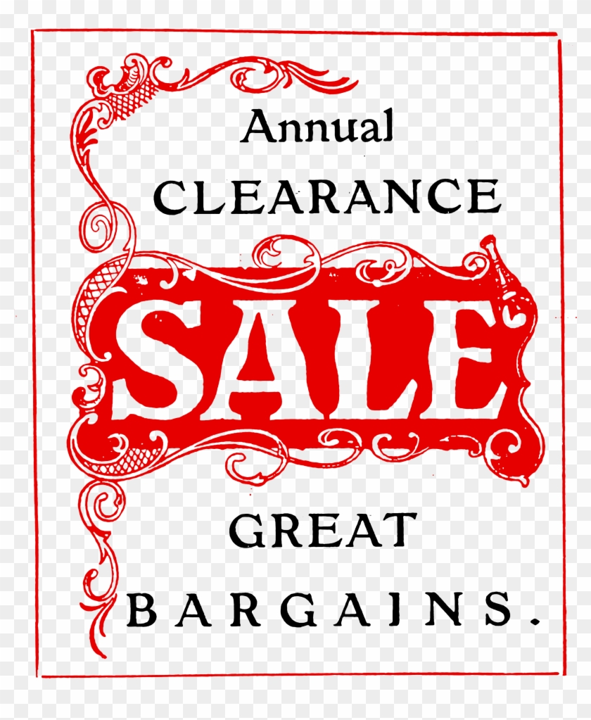 Annual Clearance Sale Sign Clipart