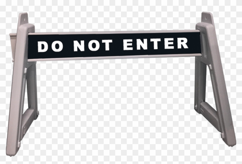 Traffic Barricade Do Not Enter - Sawhorse Clipart
