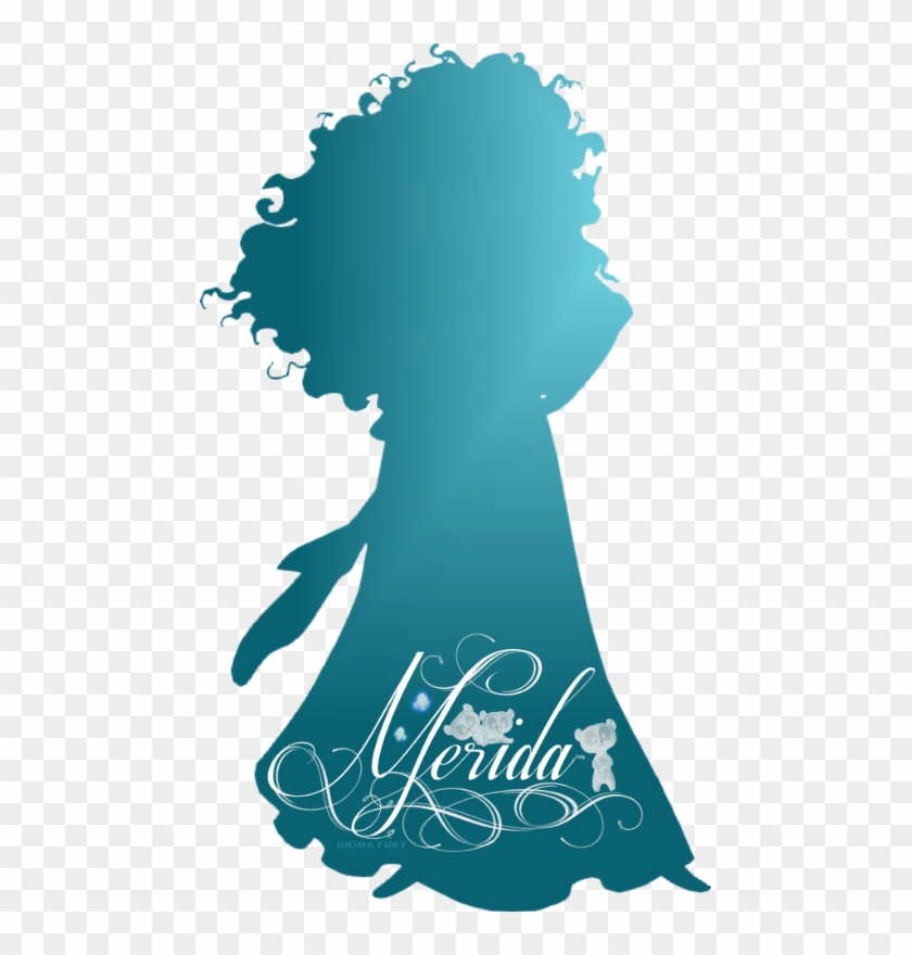 Disney Princess Images Merida Silhouette Wallpaper - Disney Princess Merida Silhouette Clipart #1267923