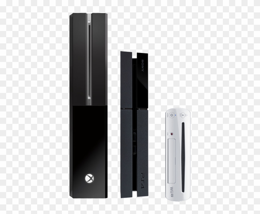Xbox One Ps4 Wii U Size Comparison - Xbox Wii Clipart