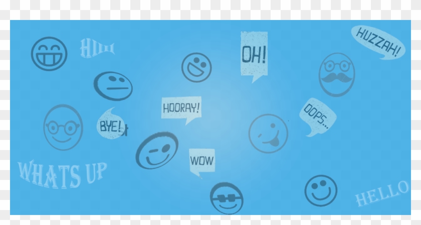 Chat Smiley Smileybackground - Skyblue Technology Background Clipart #1269067