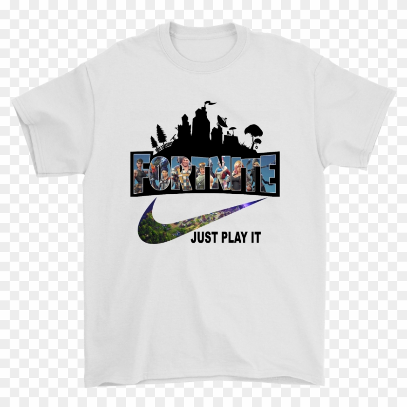 Fortnite Battle Royale X Nike Just Play It Logo Shirts - Fortnite Just Play It Hoodie Clipart #1269363