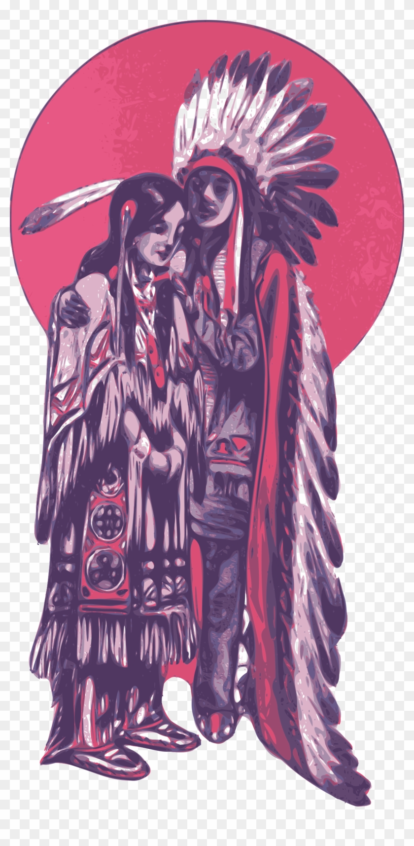 This Free Icons Png Design Of Native American Couple Clipart #1269708