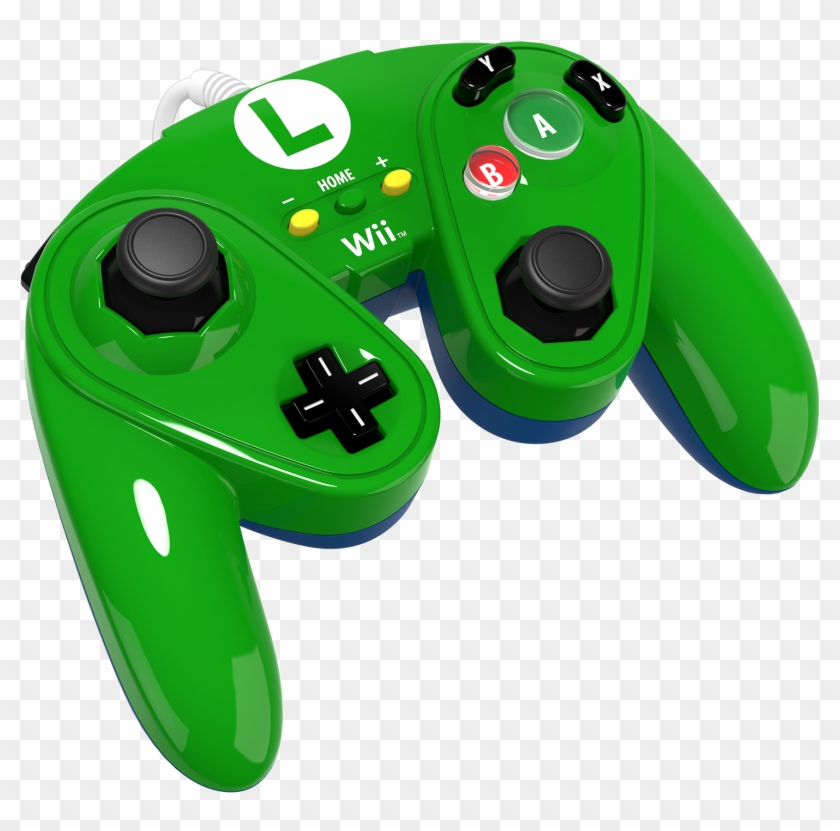 Wired Fight Pad Luigi - Zelda Wii U Gamecube Controller Clipart
