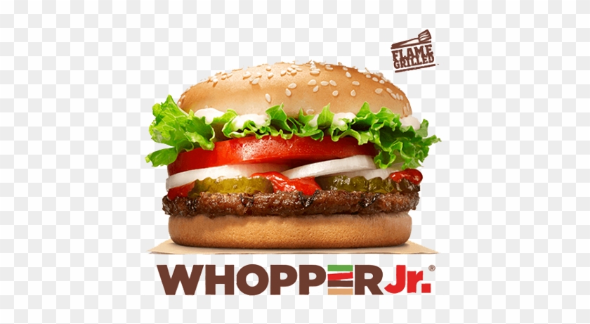 Share Something Tasty - Whopper Jr Meal At Bk Clipart #1269989