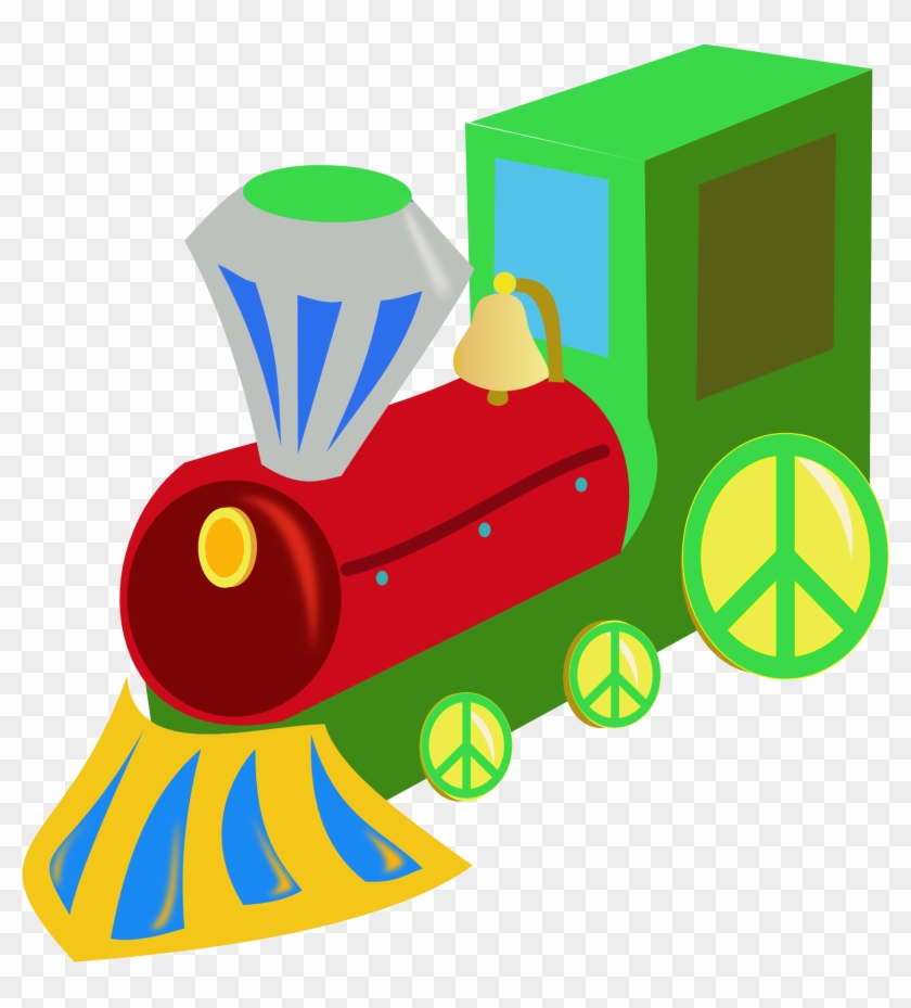 Tren Train Black White Line Art Christmas Xmas Electronics - Clip Art Christmas Toys - Png Download #1270461