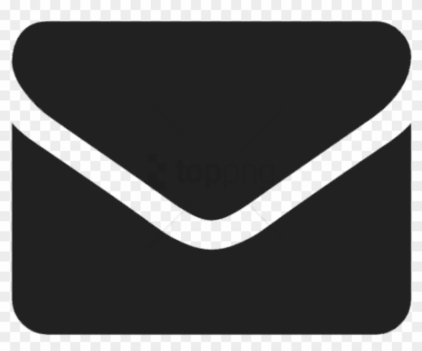 Free Png Download Email Flat Icon Black Png Images - Email Icon Font Awesome White Png Clipart #1270699