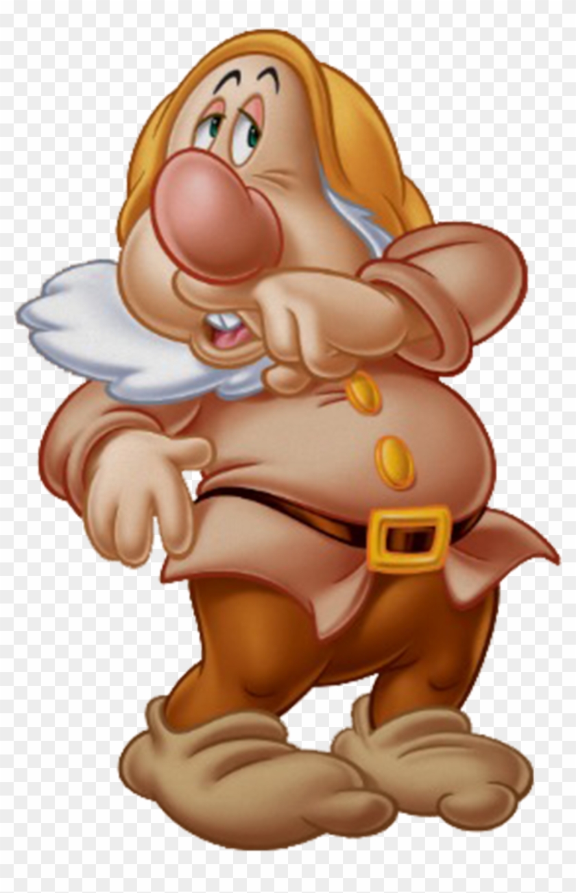 Sleepy Dwarf Png - Snow White Dwarfs Sneezy Clipart #1271171