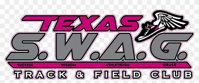 Texas S - W - A - G - Track & Field Club Clipart #1271295