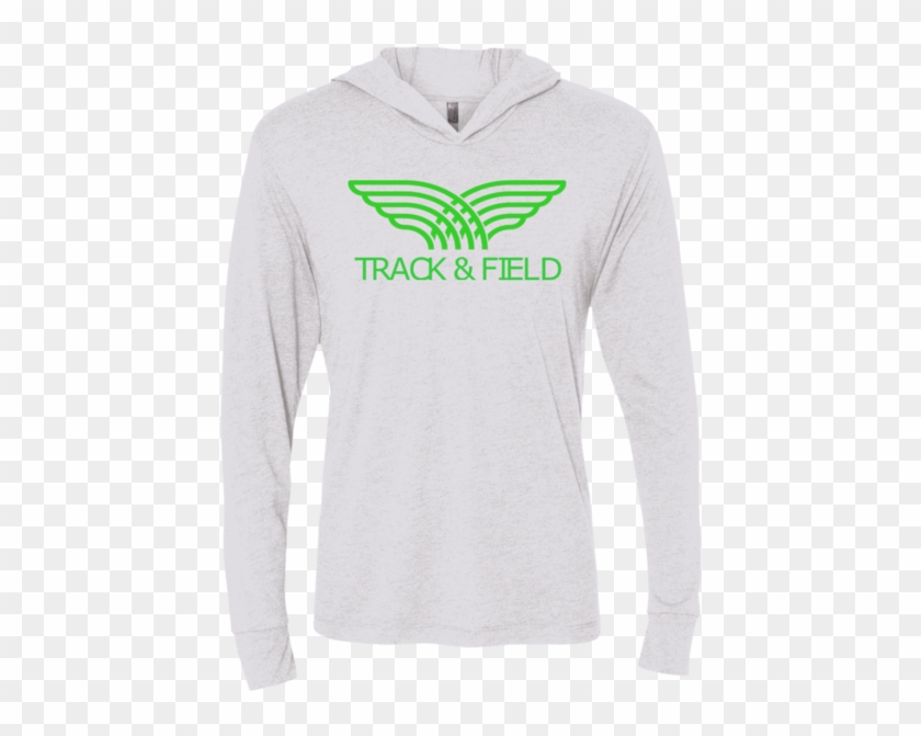 Track And Field Unisex Long Sleeve Hooded Tee - T-shirt Clipart