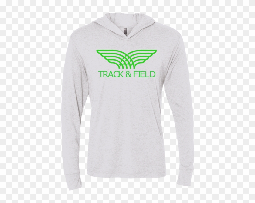 Track And Field Unisex Long Sleeve Hooded Tee - T-shirt Clipart #1271605