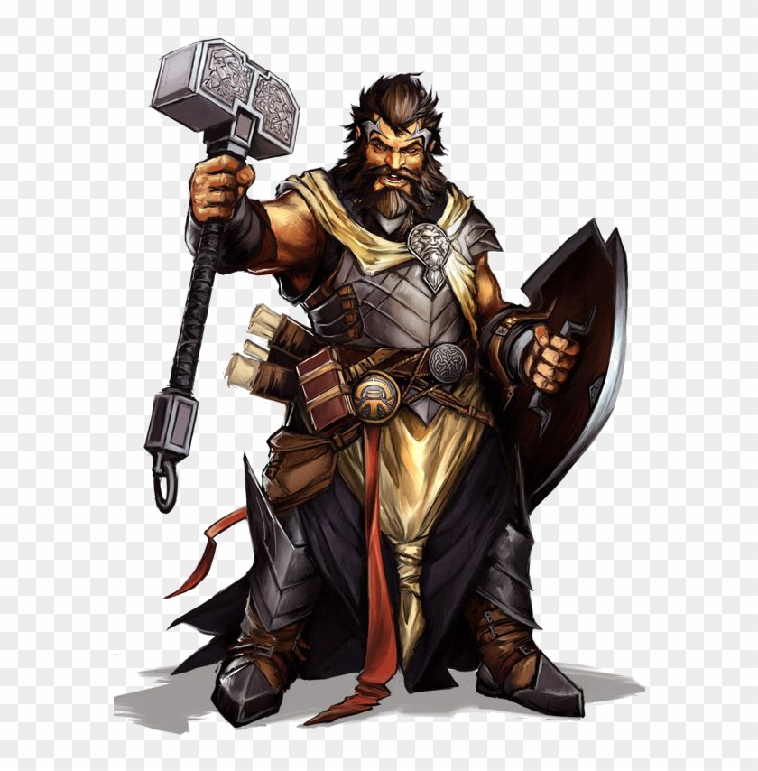 Dwarven Cleric Of Dumathoin Clipart #1271865