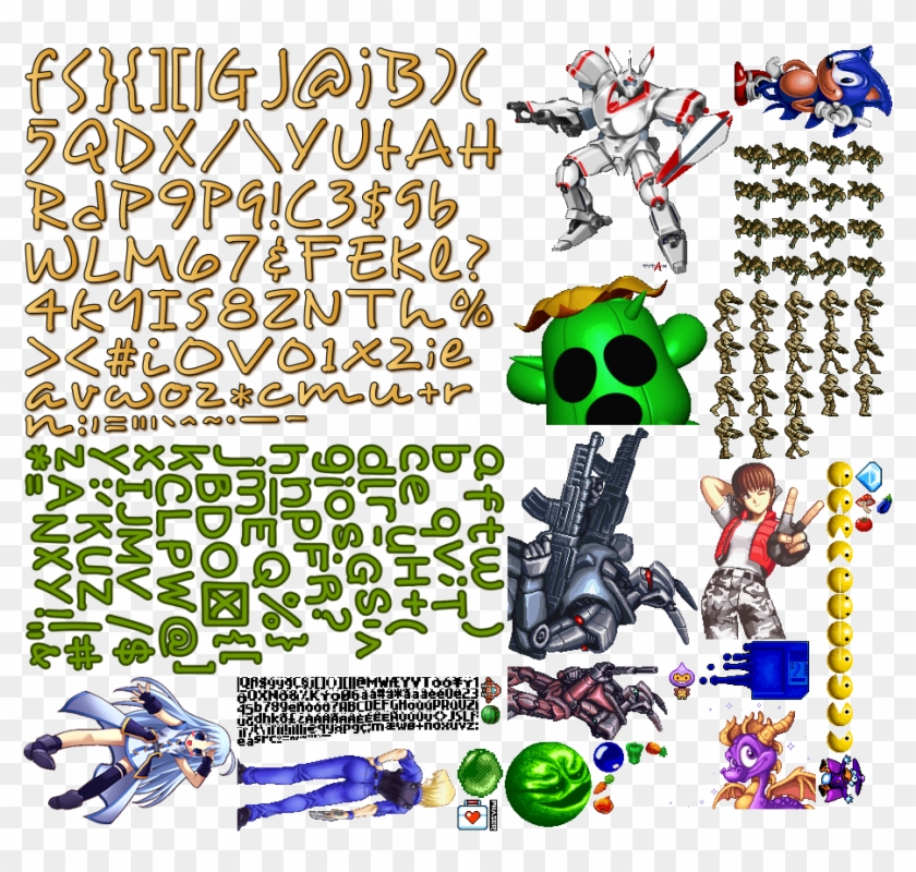 Atlas Mixed Rotated - Sprites Atlas Clipart