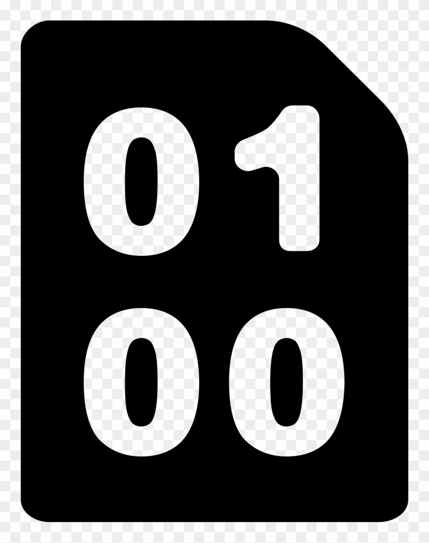 Binary Code With Zeros And One Comments - Ones And Zeros Icon Clipart