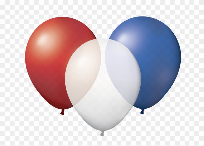 Blue And White Balloons Png Clip Art Black And White - Balloon Transparent Png #1272863