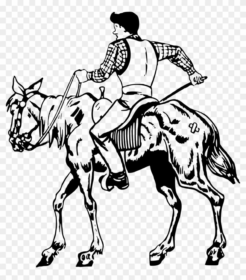 This Free Icons Png Design Of Man On Horse 3 Clipart #1274237