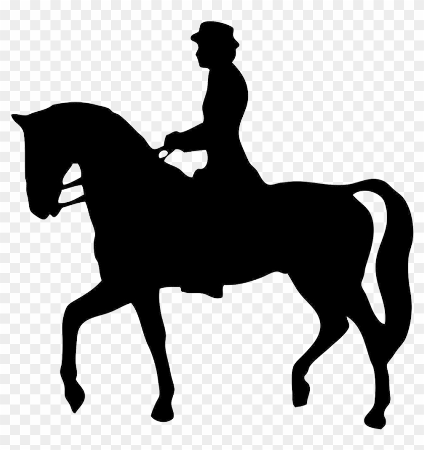 Horse Rider Silhouette Clipart Do's Amp Don'ts - Hermes Petit H Horse Charm - Png Download #1274386