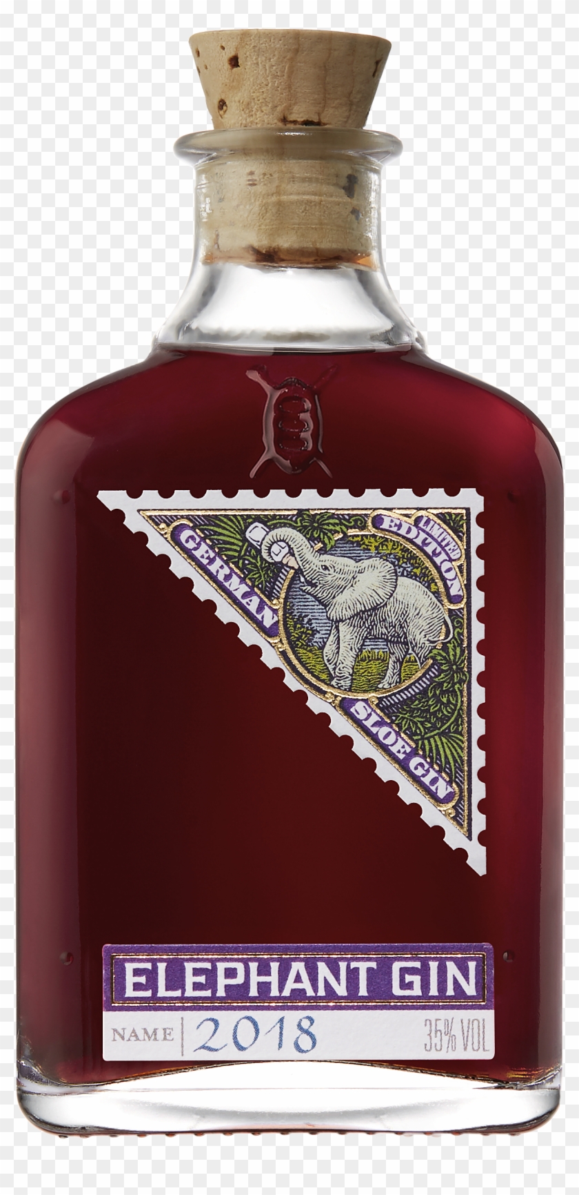 Elephant Strength Gin Miniature - Elephant Sloe Gin Clipart