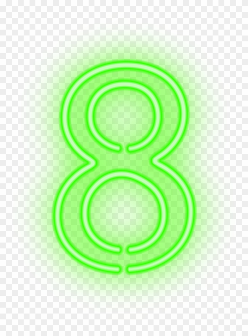 Eight Neon Green Png Clip Art Image Transparent Png #1275532
