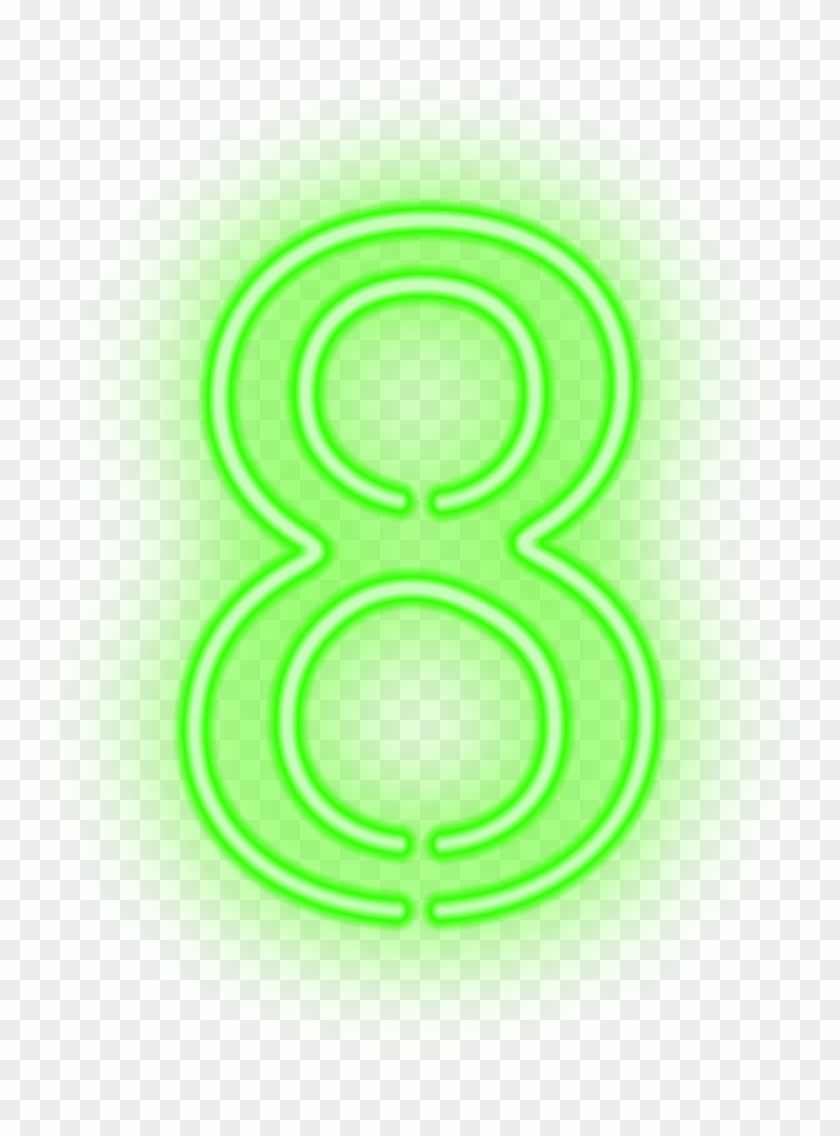 Eight Neon Green Png Clip Art Image Transparent Png