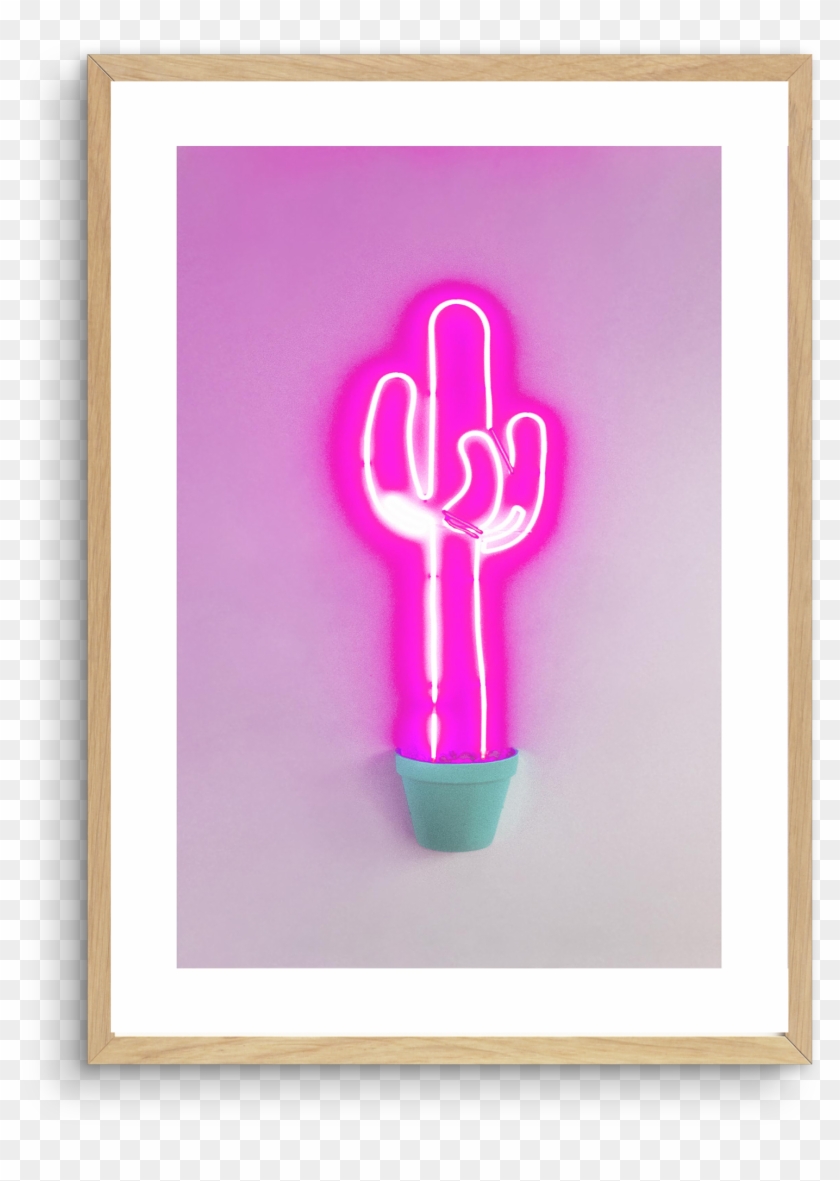 Cactus Neon Sign - Cactus Clipart #1275708