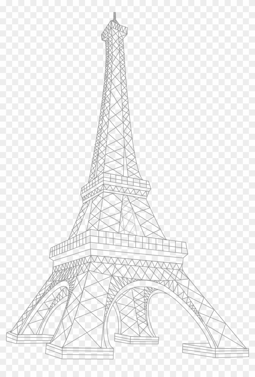 Torre Eiffel Png - White Eiffel Tower Png Clipart #1275864