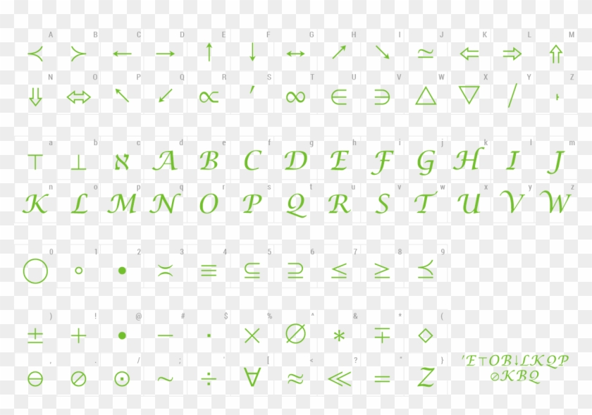 Font Math Symbol Preview - Lucida Calligraphy Clipart #1276061