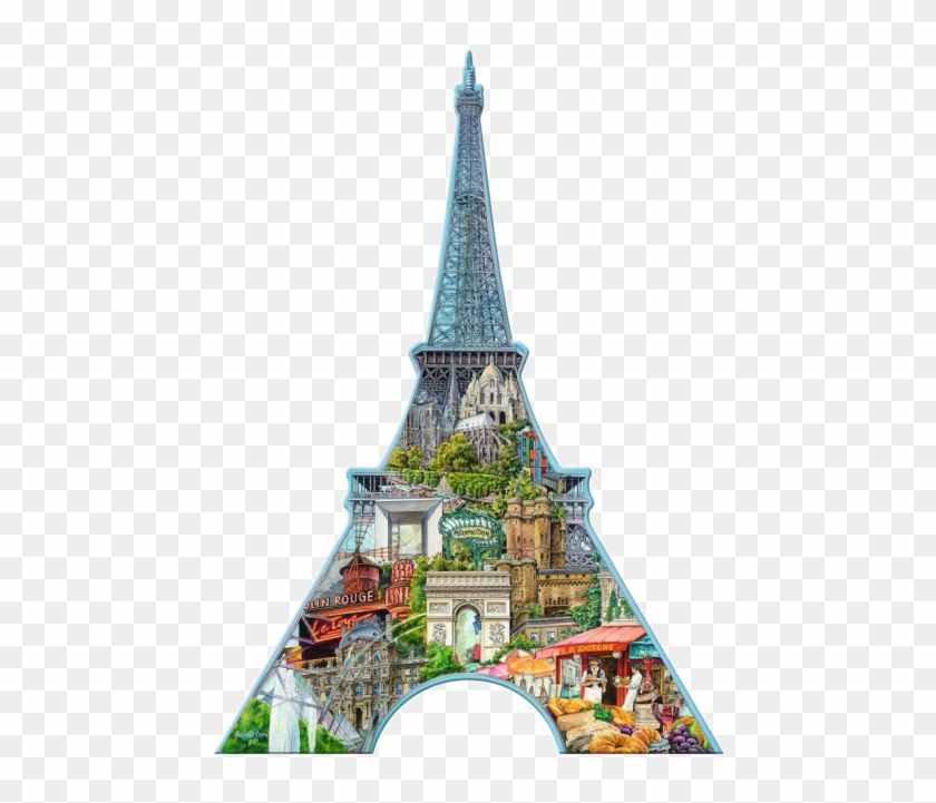 Eiffel Tower, Paris - Silhouette Of A Eiffel Clipart