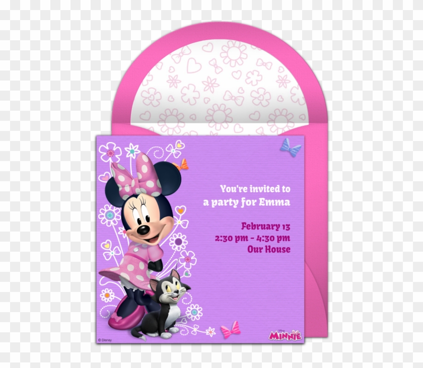 Free Mice And Birthdays - Invitations Gold Pink And Black Minnie Mouse Clipart