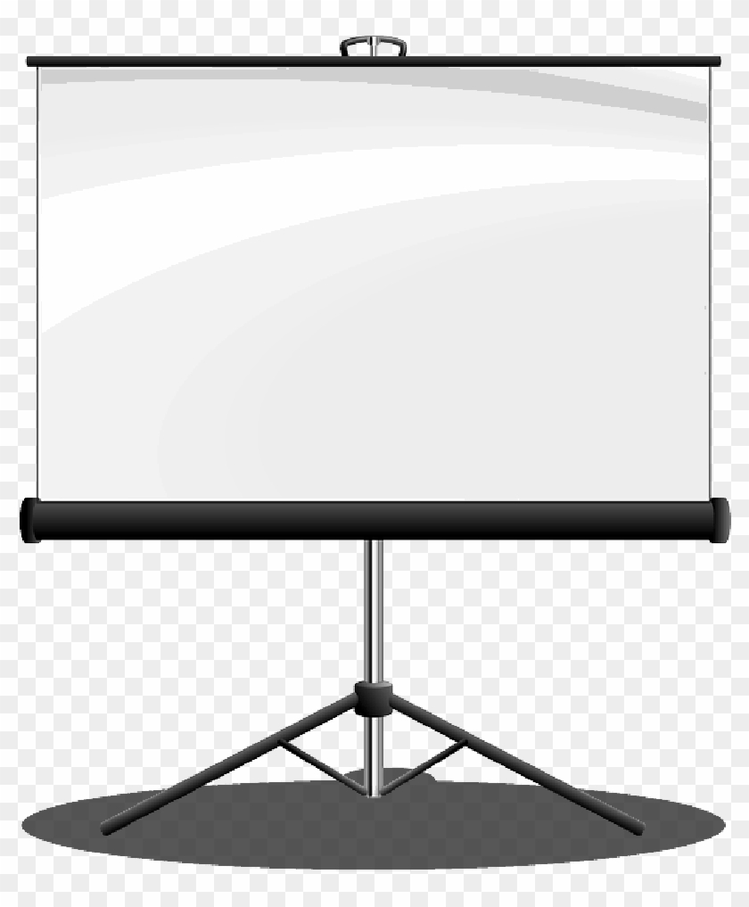 Video Projector Screen Png , Png Download - Screen Transparent Projector Png Clipart #1276692