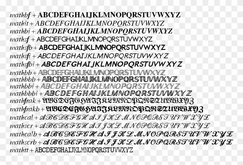 More - - Latex Mathbb Clipart #1276755