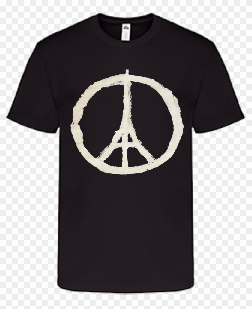 Peace Sign Eiffel Tower - Raiders Golden Knights Shirt Clipart #1276766