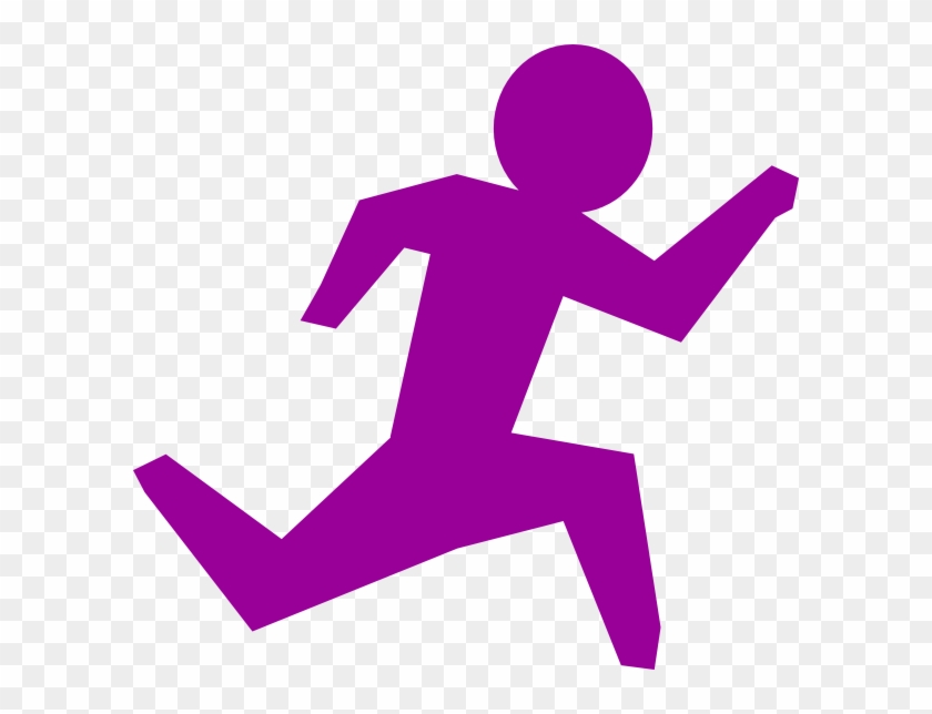 Stickman Running Cliparts - Man Running Clipart Black And White - Png Download