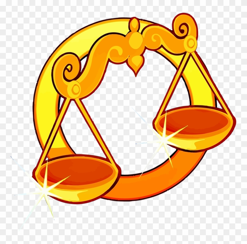 Libra Astrological Sign Zodiac Horoscope Virgo - Libra Zodiac Sign Clipart - Png Download #1277025