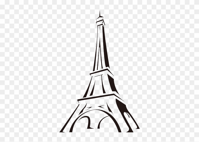 Clip Art - Cartoon Eiffel Tower - Png Download