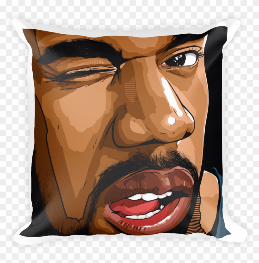 Kanye West Square Pillow - Kanye West Tumblr Drawing Clipart #1277194