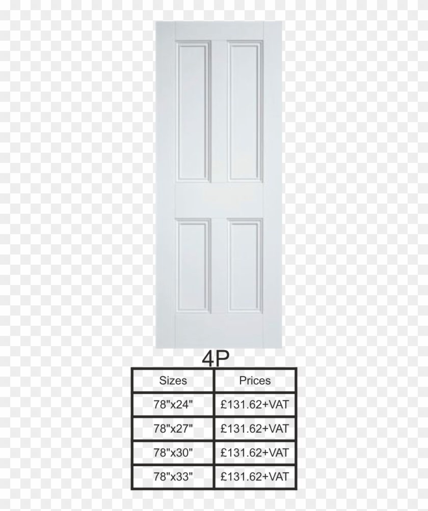Four Panel Door - Home Door Clipart #1277217
