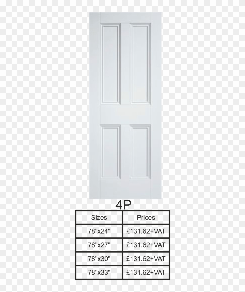 Four Panel Door - Home Door Clipart