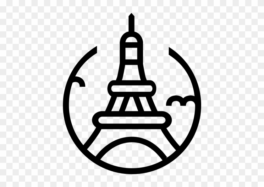 Eiffel Tower Line Drawings Clipart #1277284