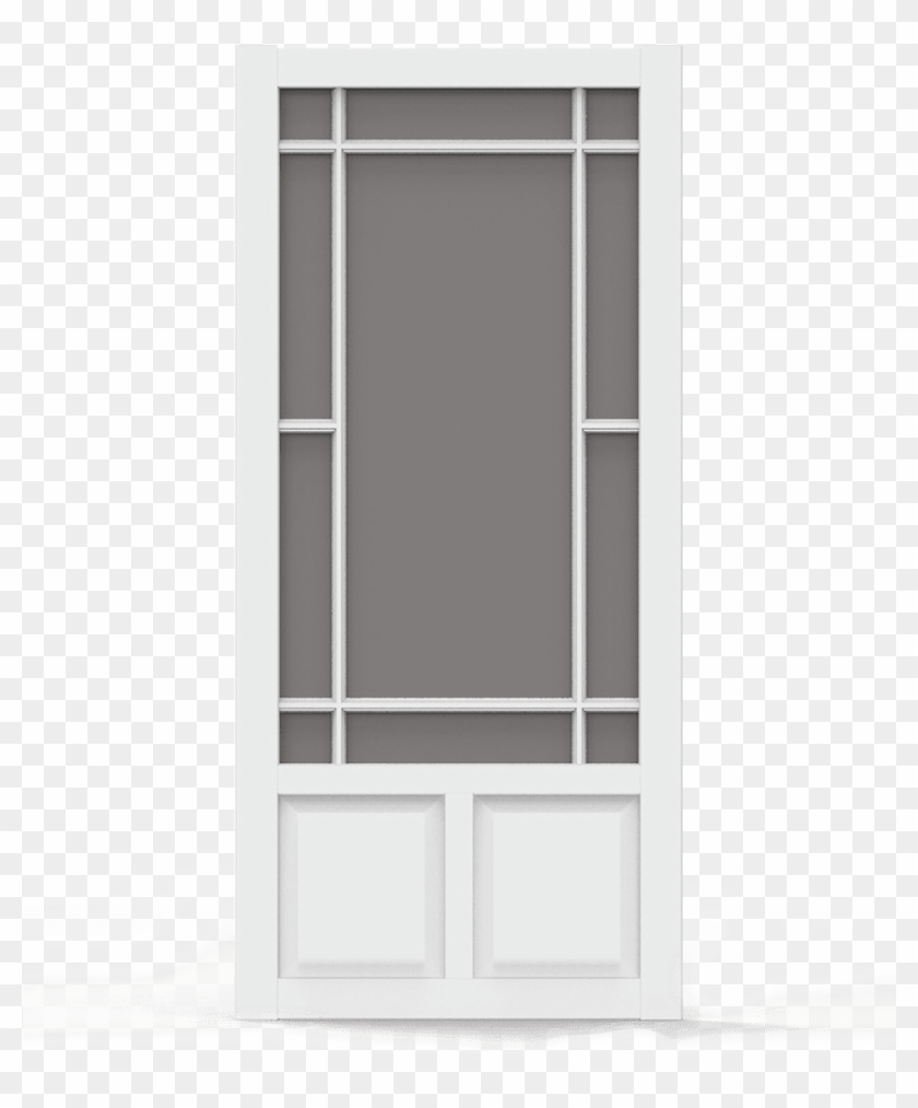 Prairieview White Vinyl Screen Door - Screen Door Transparent Clipart #1277430