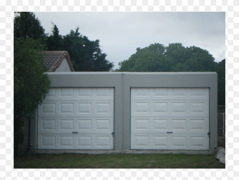 2 X Single White Cardinal Block Fibreglass Tip Up Doors - Garage Door Clipart #1277710