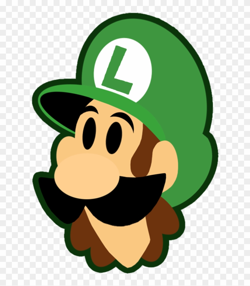 Luigi Head Png Jpg Library Download - Luigi Head Png Clipart #1278498