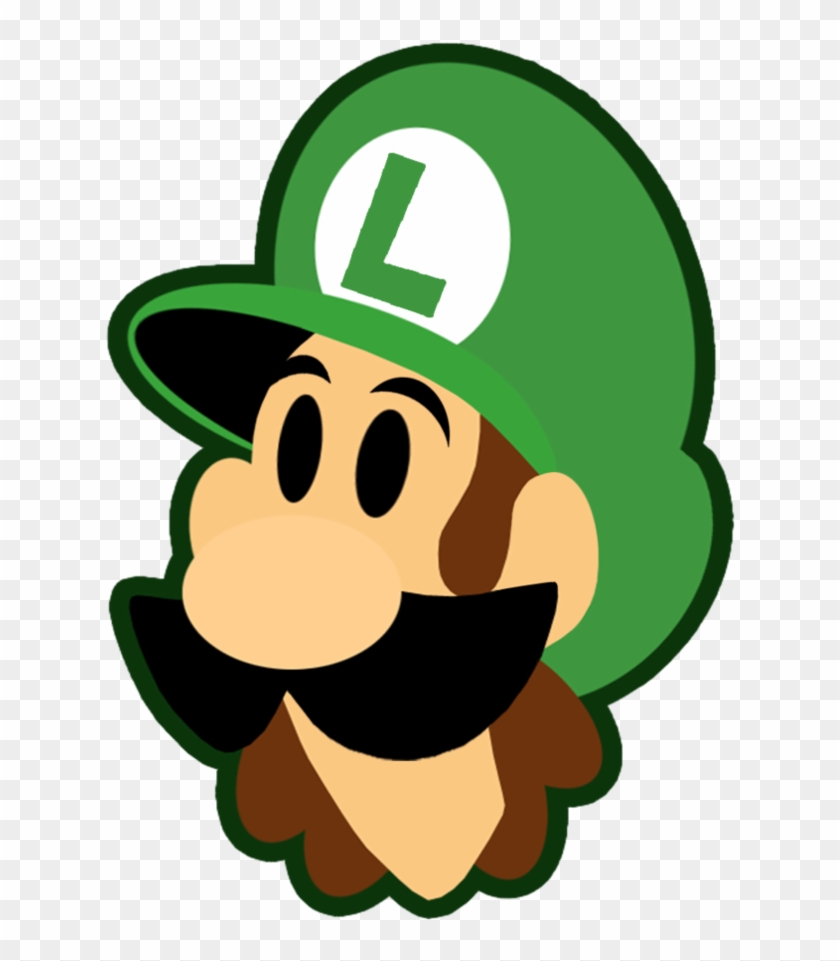 Luigi Head Png Jpg Library Download - Luigi Head Png Clipart