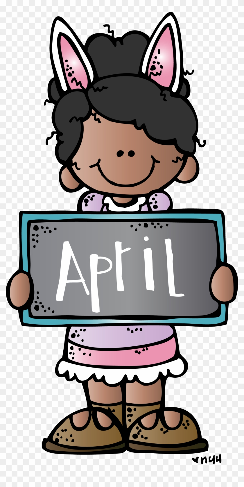 April Mkb Melonheadz Illustrating Llc 2014 Colored - Melonheadz April Clipart - Png Download