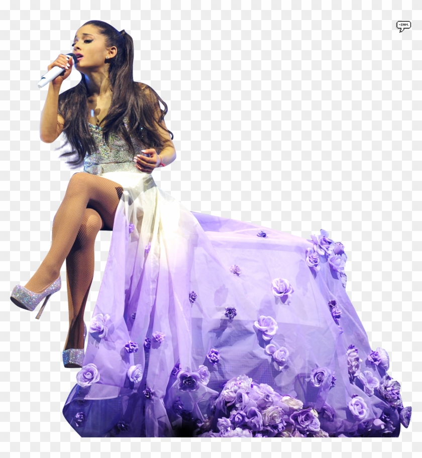 Ariana Grande Singing On Stage - Honeymoon Tour My Everything Clipart